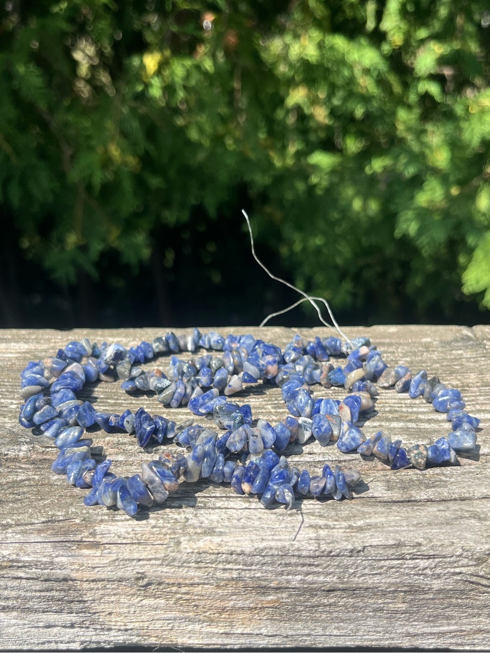 Blue Sodalite Chip Strand